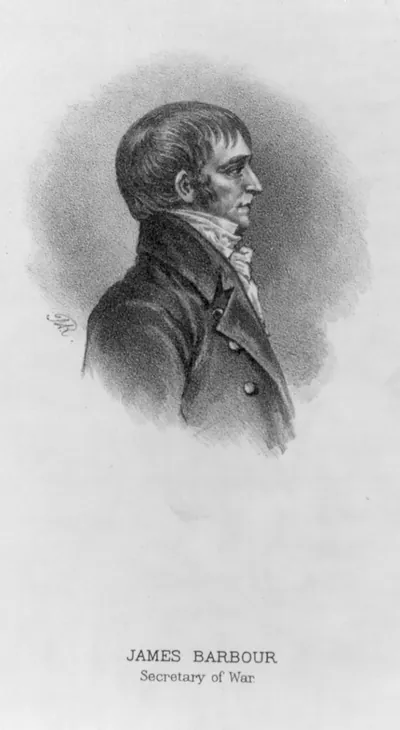 [James Barbour, 1775-1842, bust portrait, facing right]