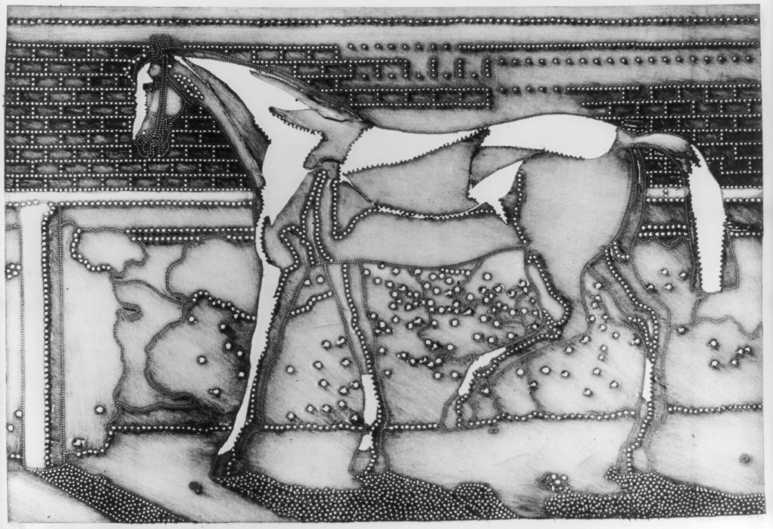 [Horse], 1972 — historic print