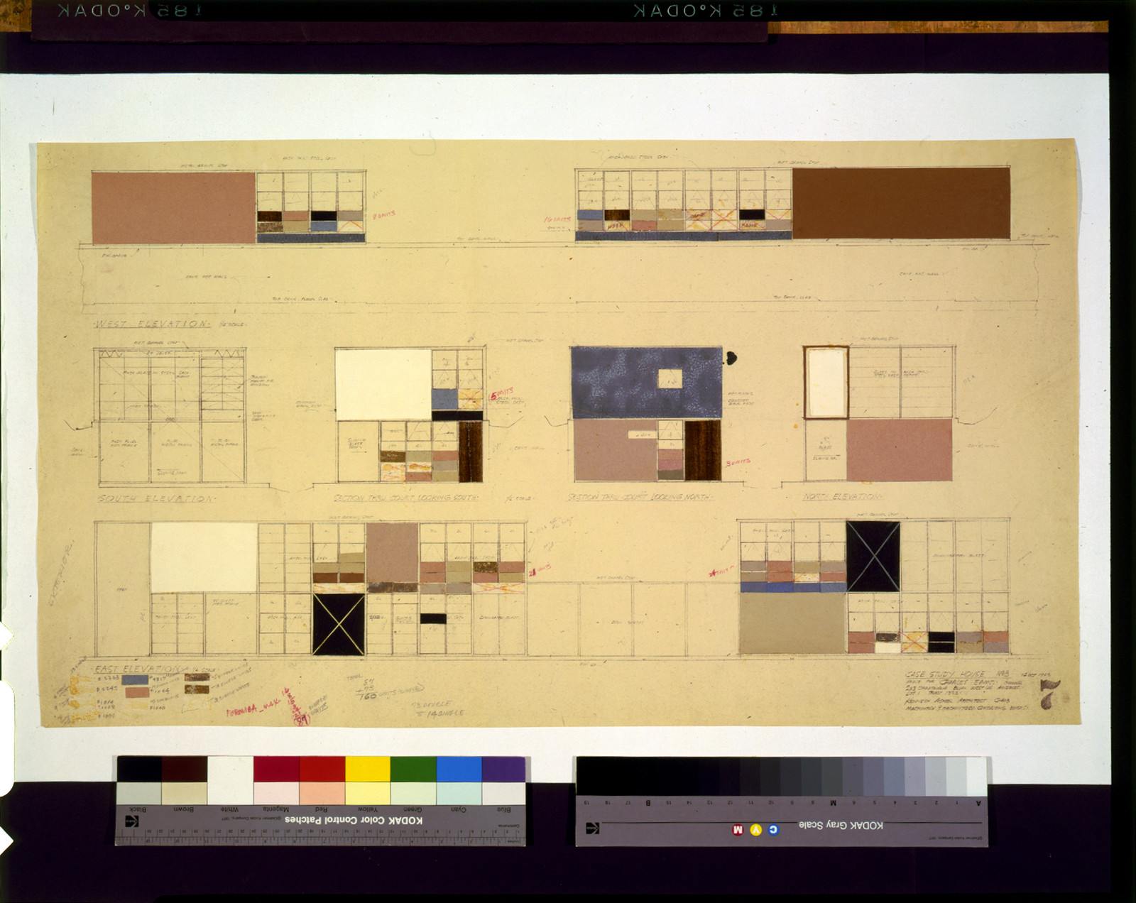 Case Study House No. 8. House for Charles Eames, owner, 203 Chautauqua Blvd., West Los Angeles, lot 1, tract 13251 / Kenneth Acker, architect C-408 ; Mackintosh & Mackintosh, consulting engrs., 1948 Oct. 14. — historic drawing