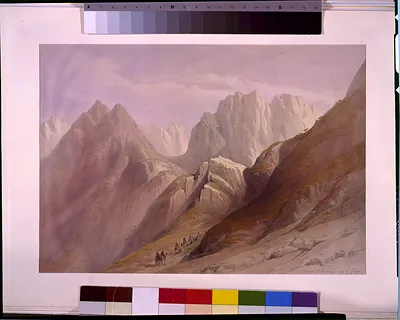 Ascent of the lower range of Sinai February 18th 1839 / David Roberts, R.A.