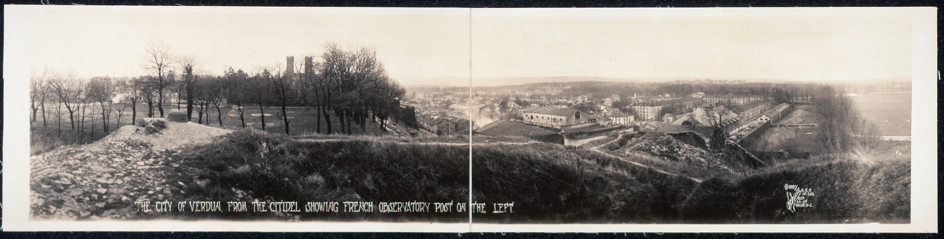The City of Verdun, from The Citidel, France, 1918, 1918 — historic image