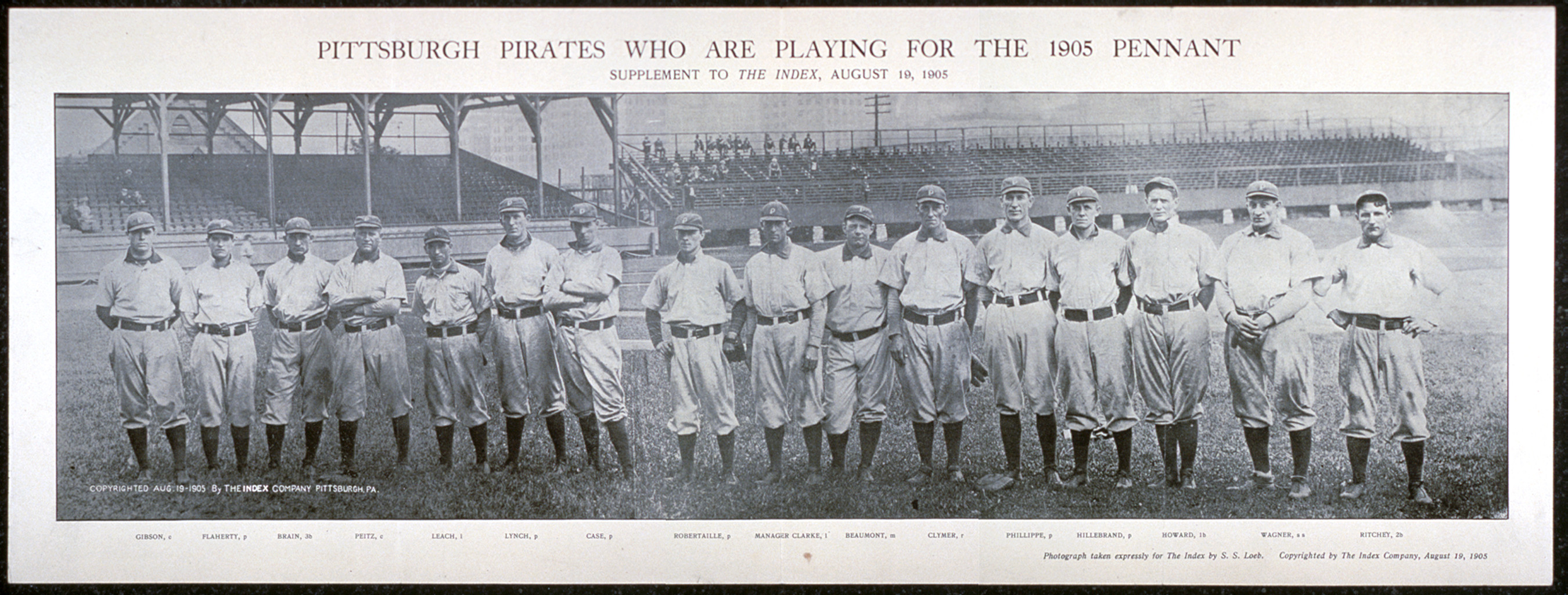Pittsburgh Pirates Who Are Playing For The 1905 Pennant, 1905 — historic image