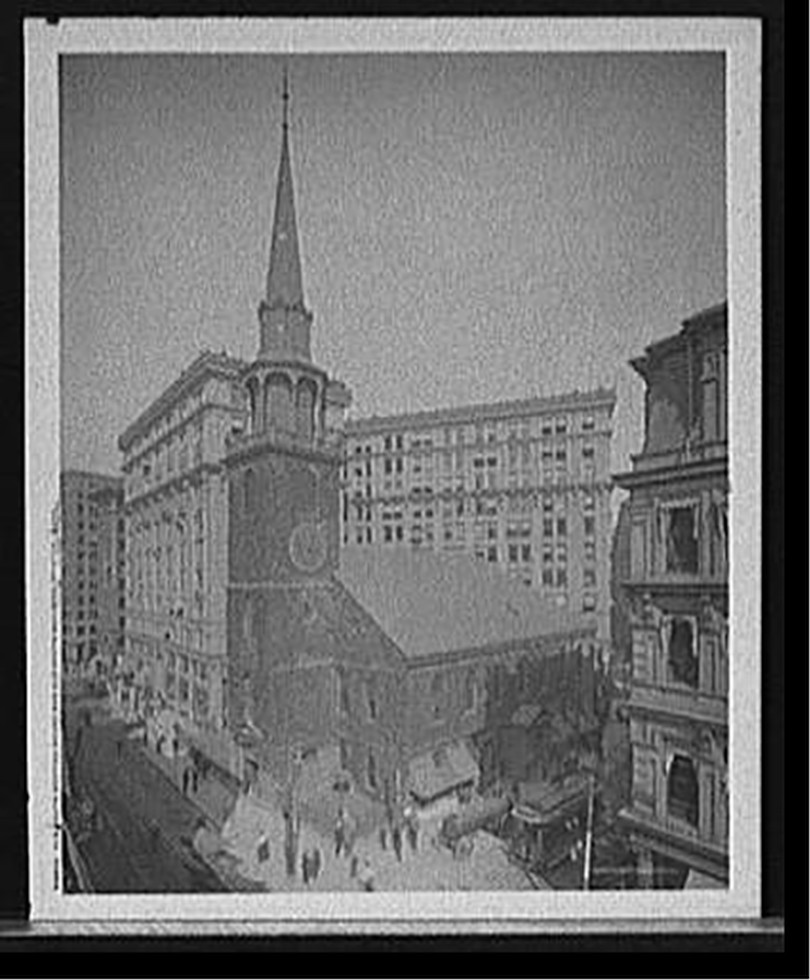 Old South Meeting House and Old South Building, Boston, Mass., [1905?] — historic photograph