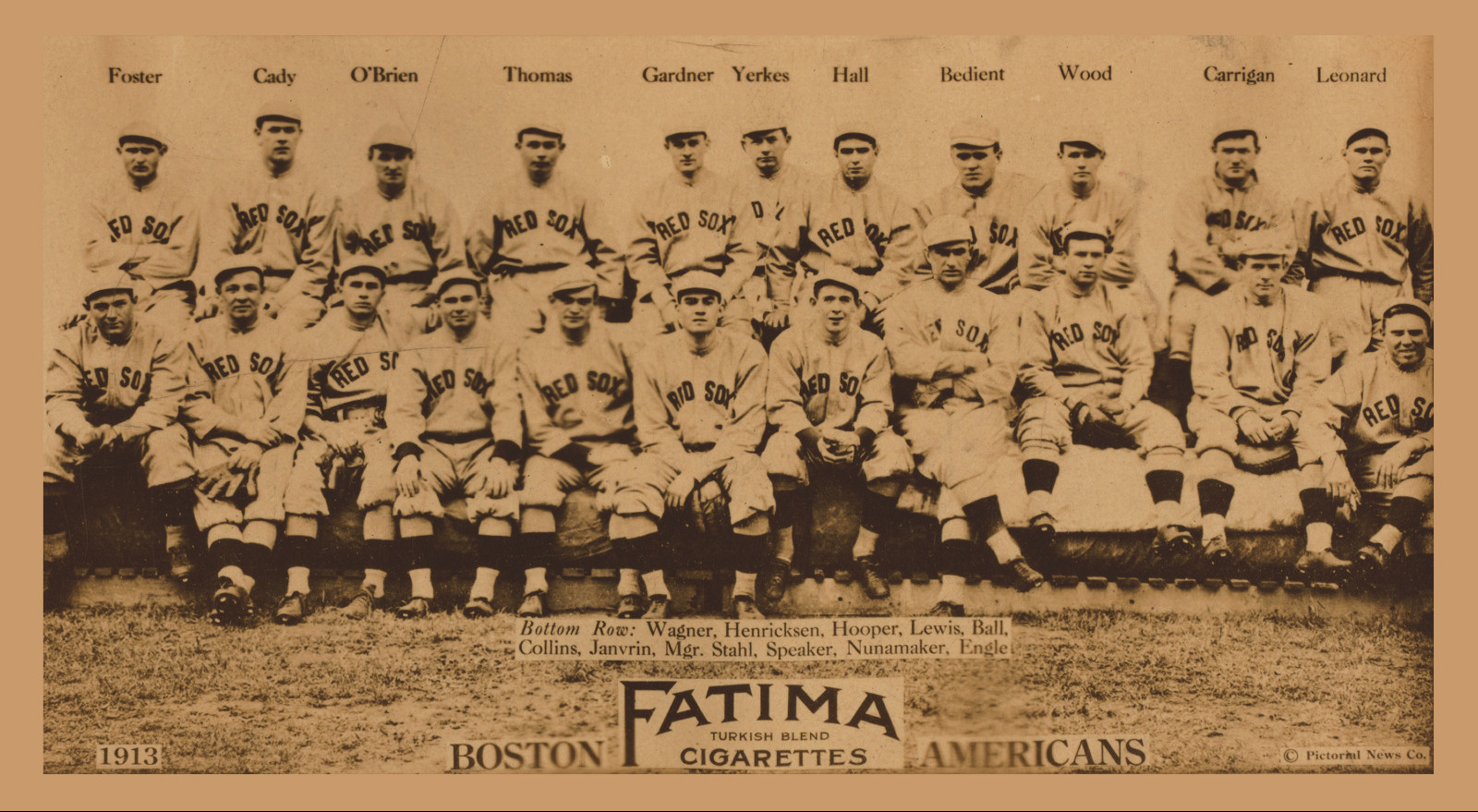 Boston AL Team Photo, c. 1915 — historic image