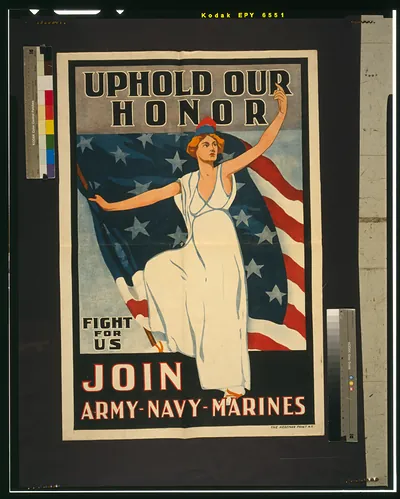 Uphold our honor--Fight for us Join Army-Navy-Marines.