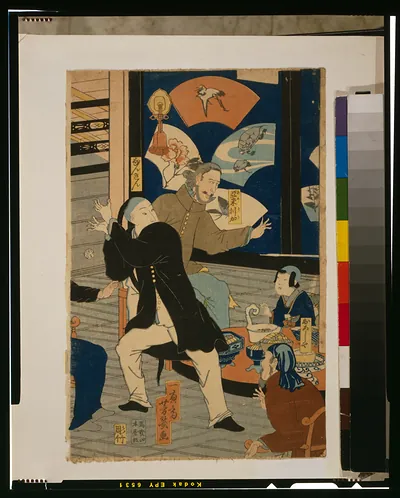 Gokakoku ... gankirō ni oite sakamori no zu