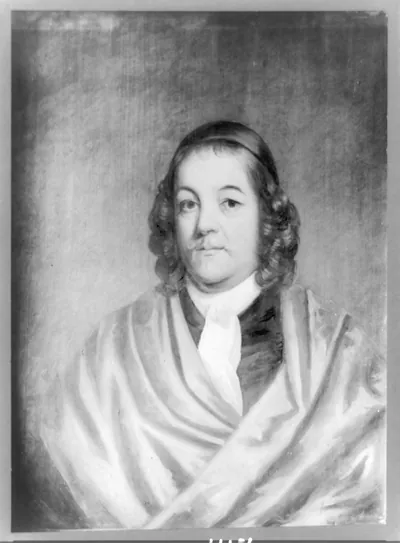 [Simon Bradstreet, Governor of Massachusetts Bay Colony, half-length portrait, facing front]