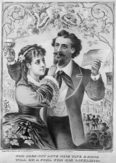 Who does not love wine, wife & song, will be a fool for his lifelong! / And. Schwabe.