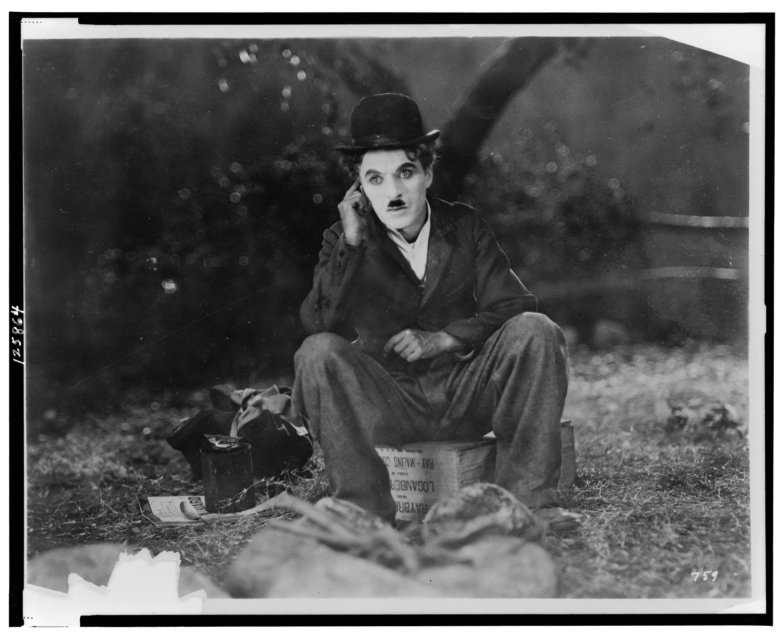 Charlie Chaplin in The Circus"", 1928 — historic photograph