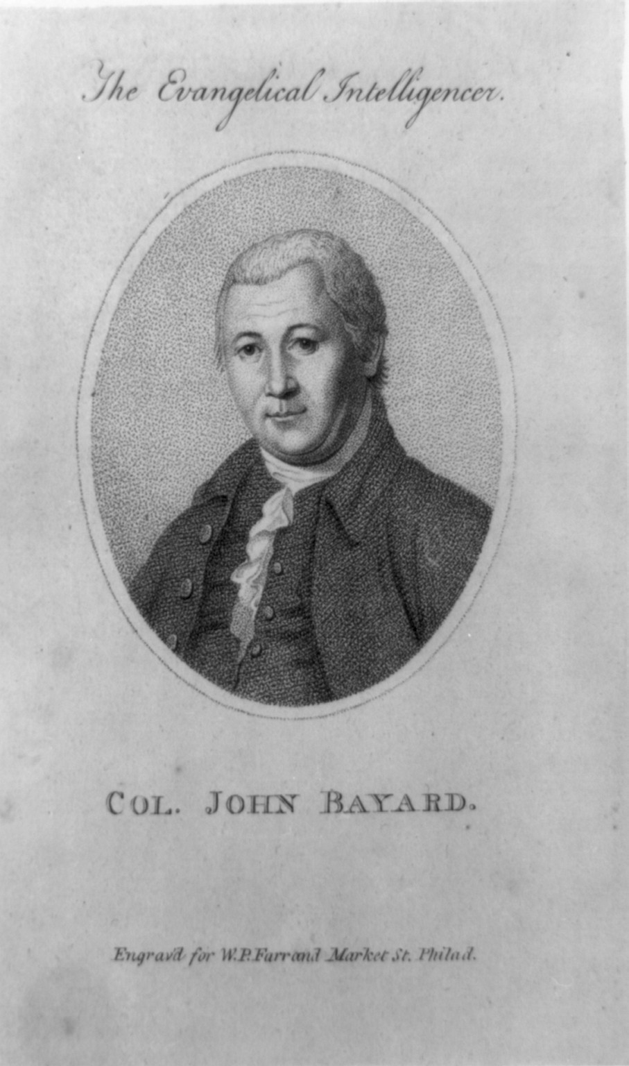 John Bayard, 1738-1807, [no date recorded on caption card] — antique engraving