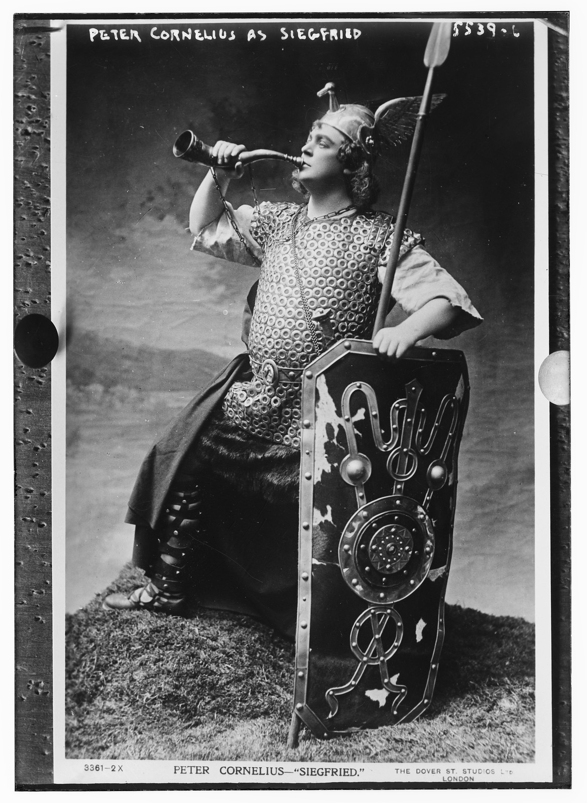 Peter Cornelius as "Siegfried", n/a — historic photograph