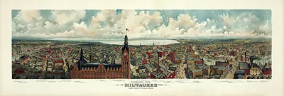 WI Milwaukee 1898 MAP