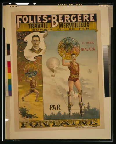Folies-Bergère travail merveilleux sur le fil de fer par Fontaine