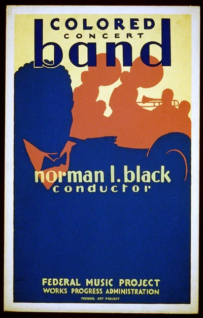 Colored concert band Norman L. Black conductor