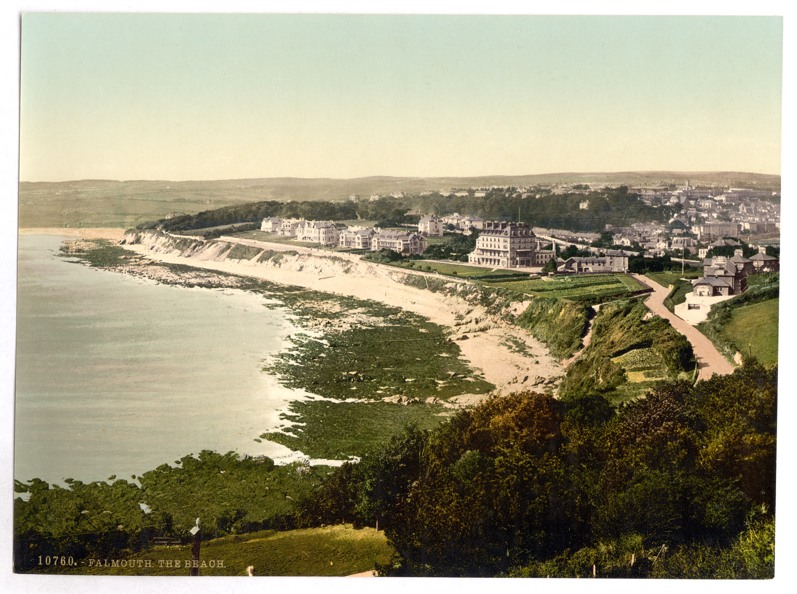 The beach Falmouth Cornwall England, [between ca. 1890 and ca. 1900]. — historic print