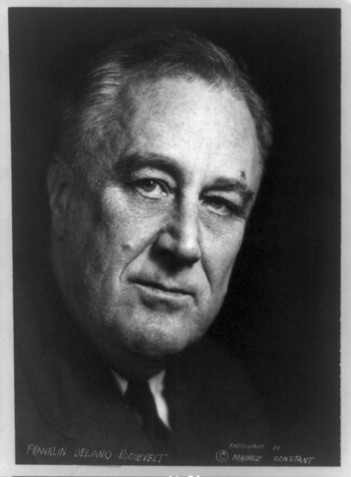 [Franklin D. Roosevelt, head-and-shoulders portrait, facing right] / photograph by Maurice Constant., c1947. — historic photograph