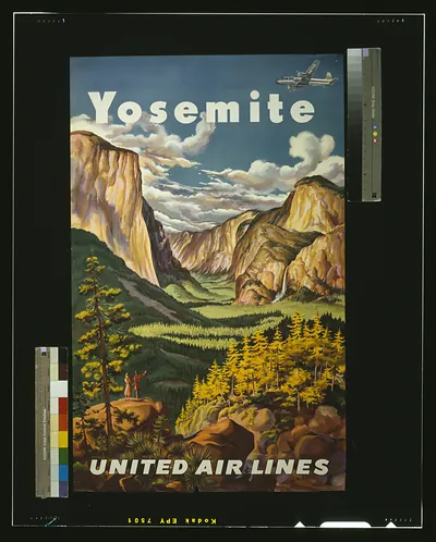 Yosemite. United Air Lines