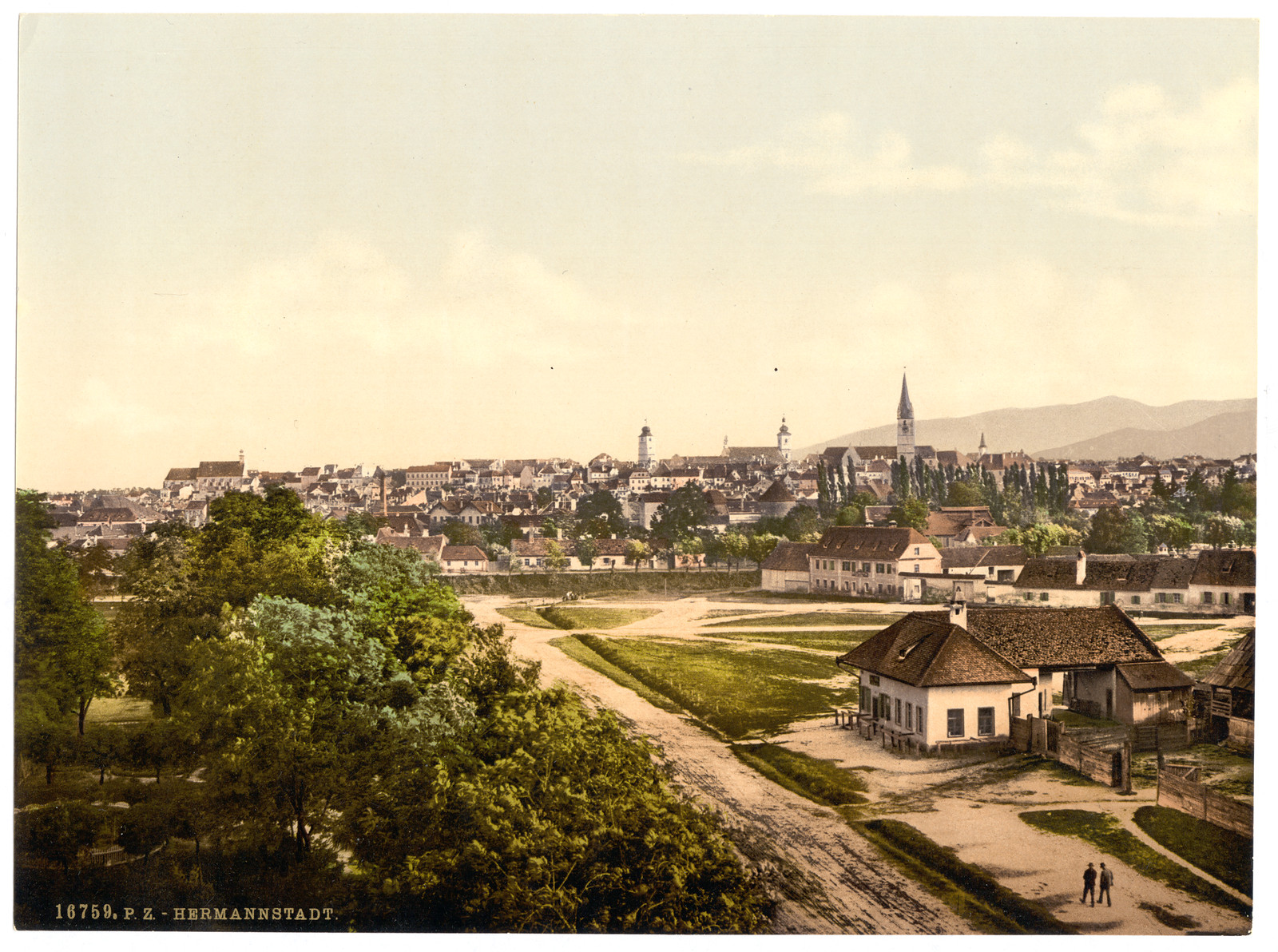 General view Hermmanstadt (i.e. Hermannstadt) Hungary Austro-Hungary, [between ca. 1890 and ca. 1900]. — historic print