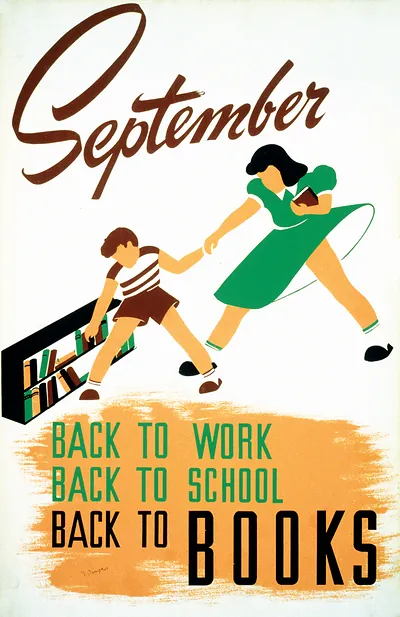 September - back to work - back to school - back to BOOKS / V. Donaghue