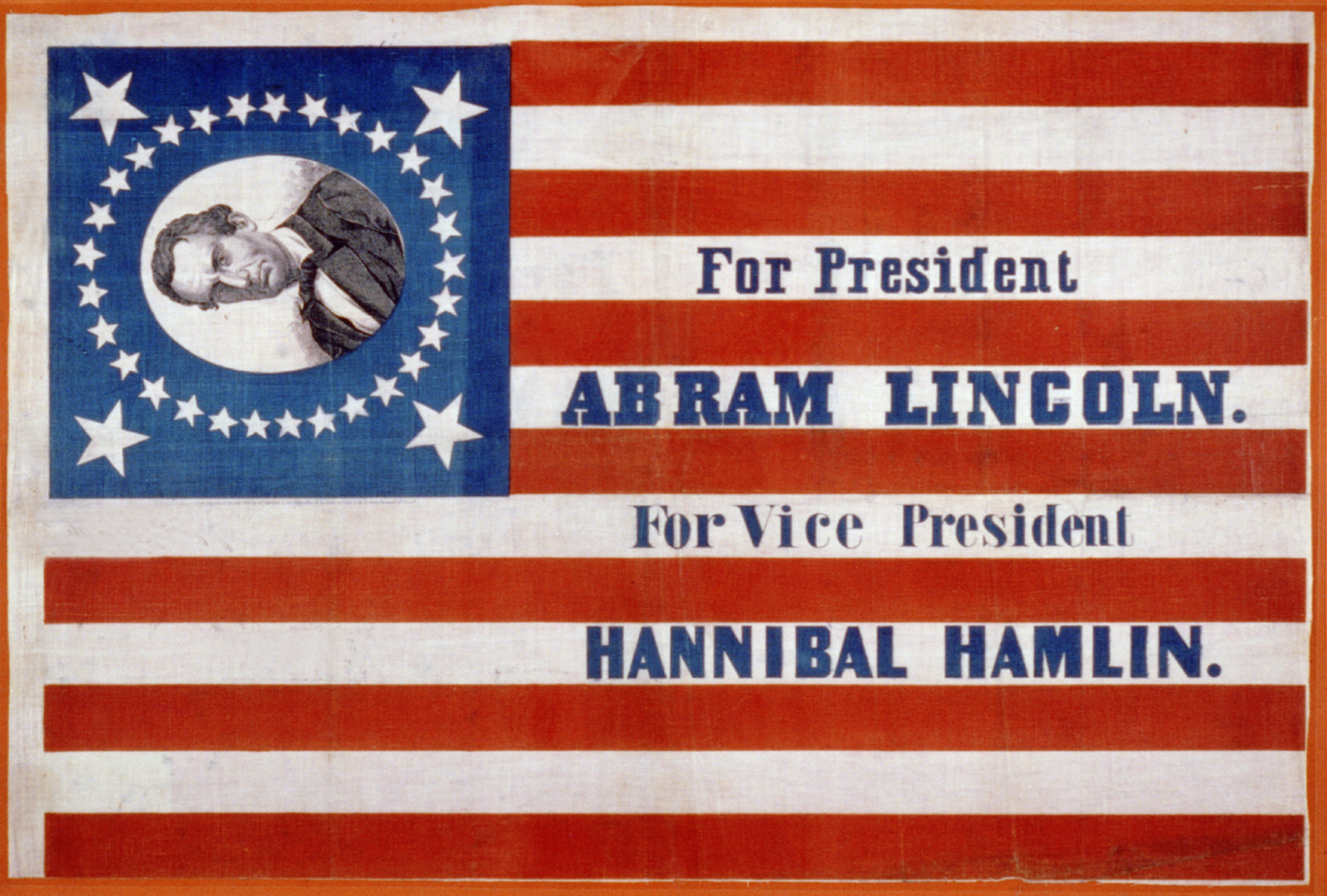 For president, Abram Lincoln. For vice president, Hannibal Hamlin, [Philadephia : s.n.], c1860. — historic print