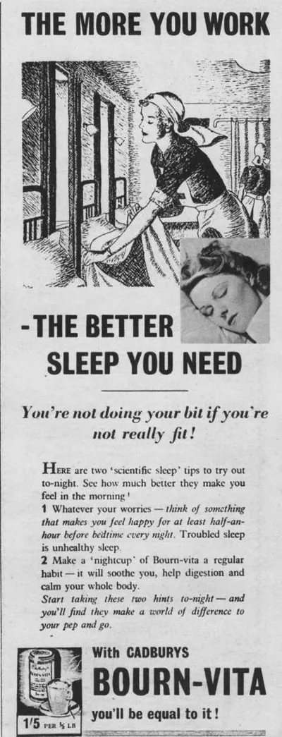 Bournvita advertisement: The More You Work, The Better Sleep You Need