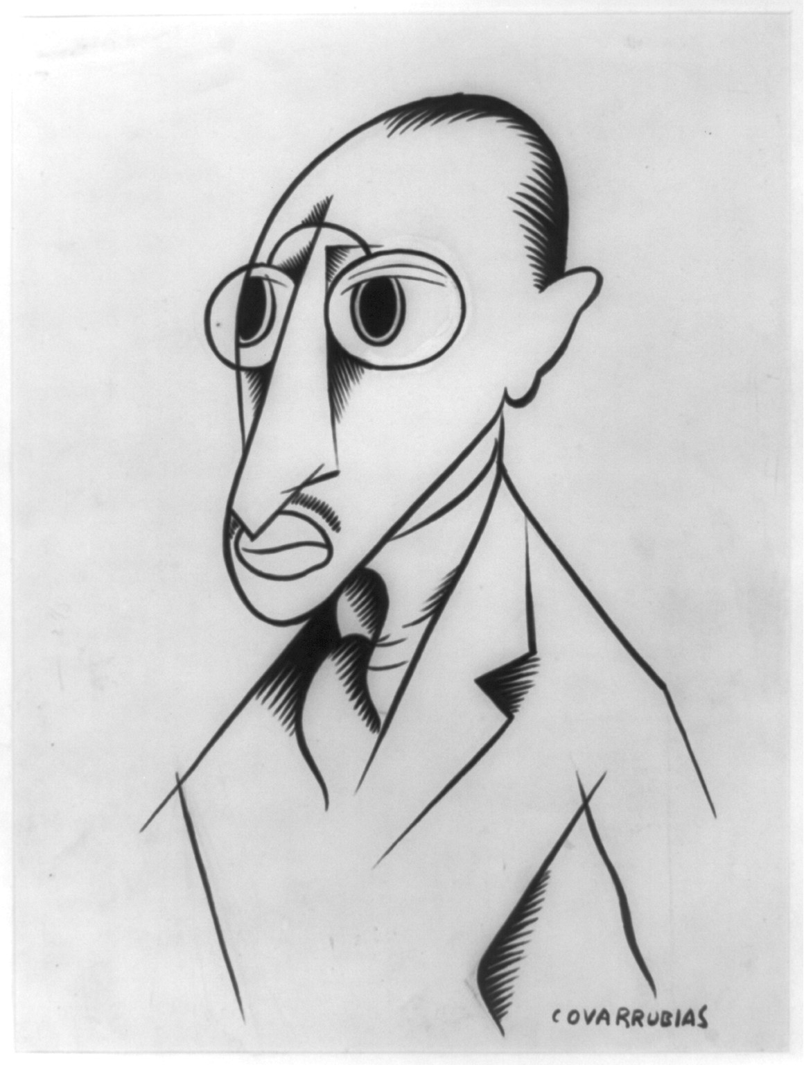 [Igor Stravinsky], [1925] — historic drawing