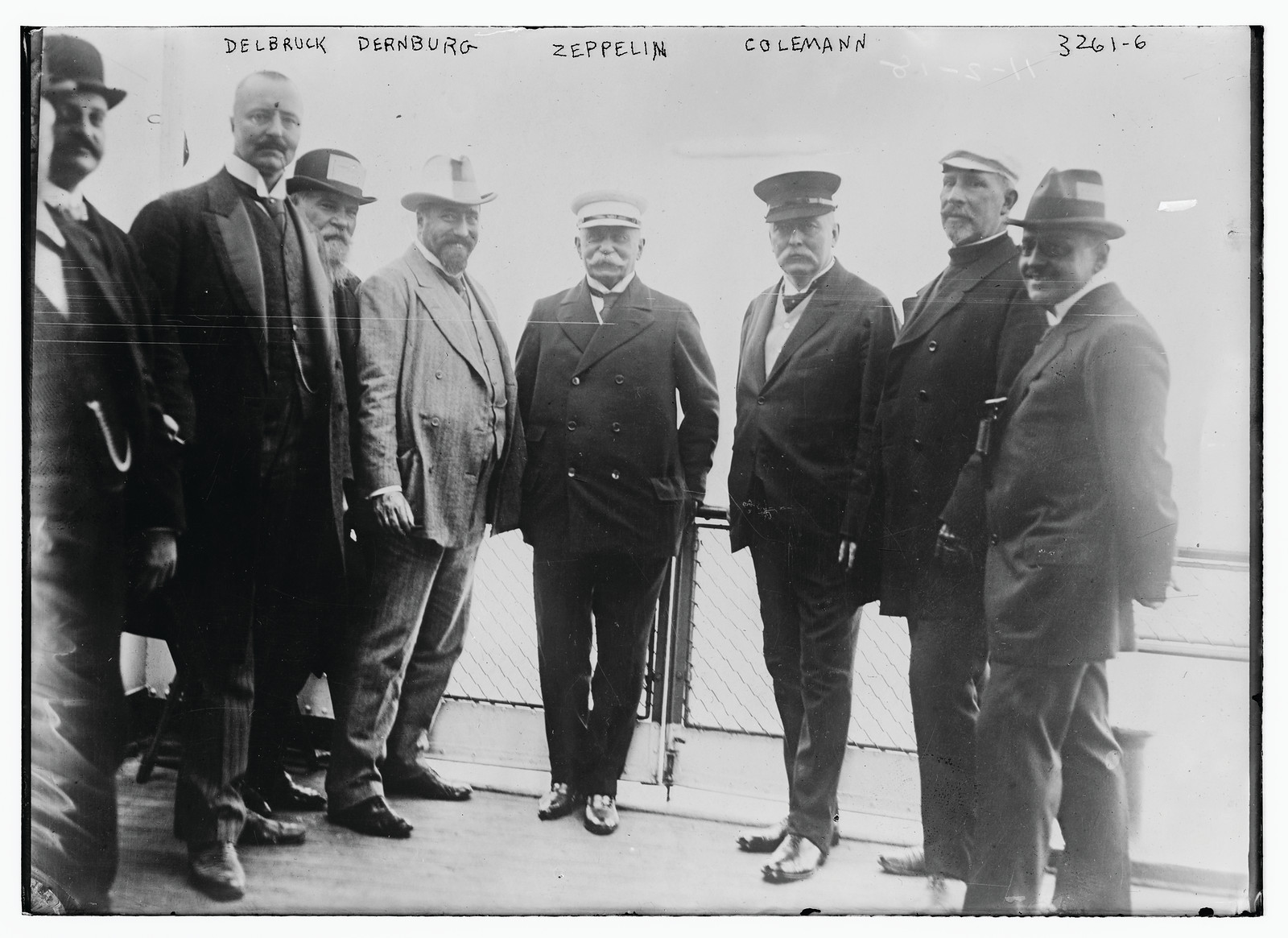 Delbruck, Dernburg, Zeppelin, Coleman, n/a — historic photograph