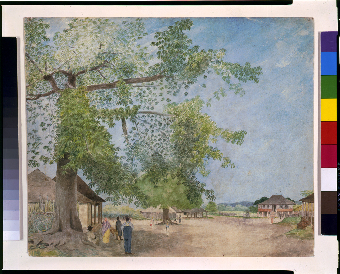 [Old harbour market, Ponsie's Tavern, Jamaica], [between 1808 and 1816] — historic image