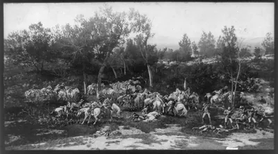 Scenes from Custer's Last Fight in Boston Cyclorama Co.