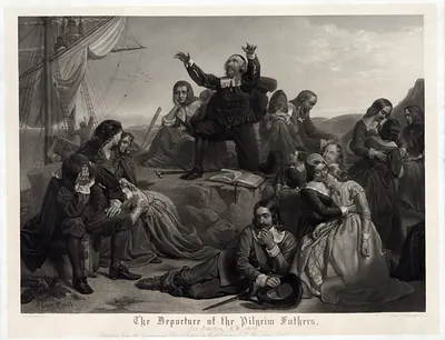 The Departure of the Pilgrim Fathers for America, 1620