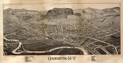 Oneonta, New York, 1884