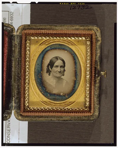 [Mrs. Stevens Everett, bust-length portrait, facing right]