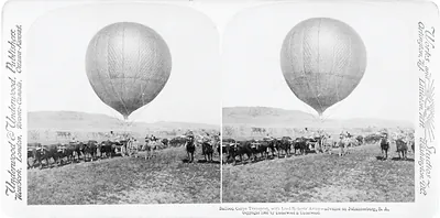 Balloon Corps transport with Lord Roberts army - advance on Johannesburg S.A.