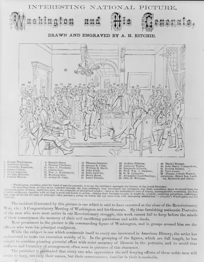 Washington and his generals, drawn and engraved by A.H. Ritchie
