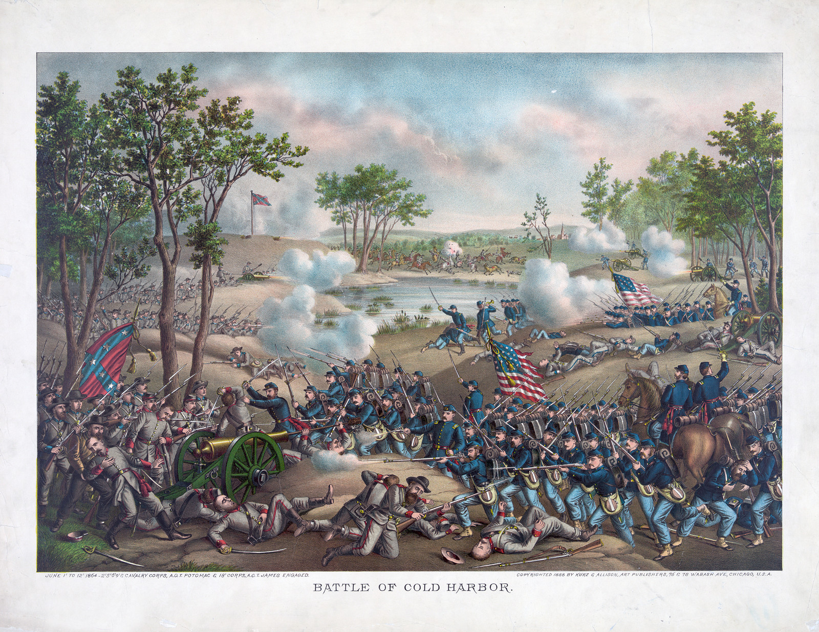 Battle of Cold Harbor, c1888 Dec. 24. — historic print