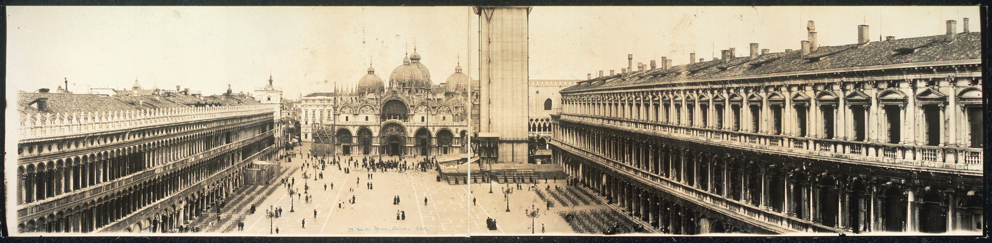 St. Marks Square, Venice, Italy, 1909, 1909 — historic image