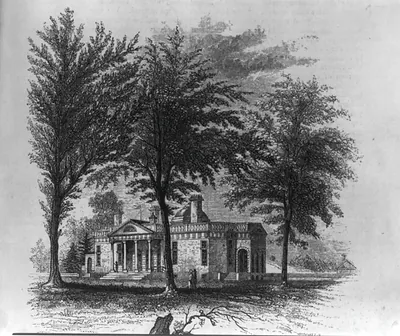 [Ext. of Jefferson's home - Monticello]