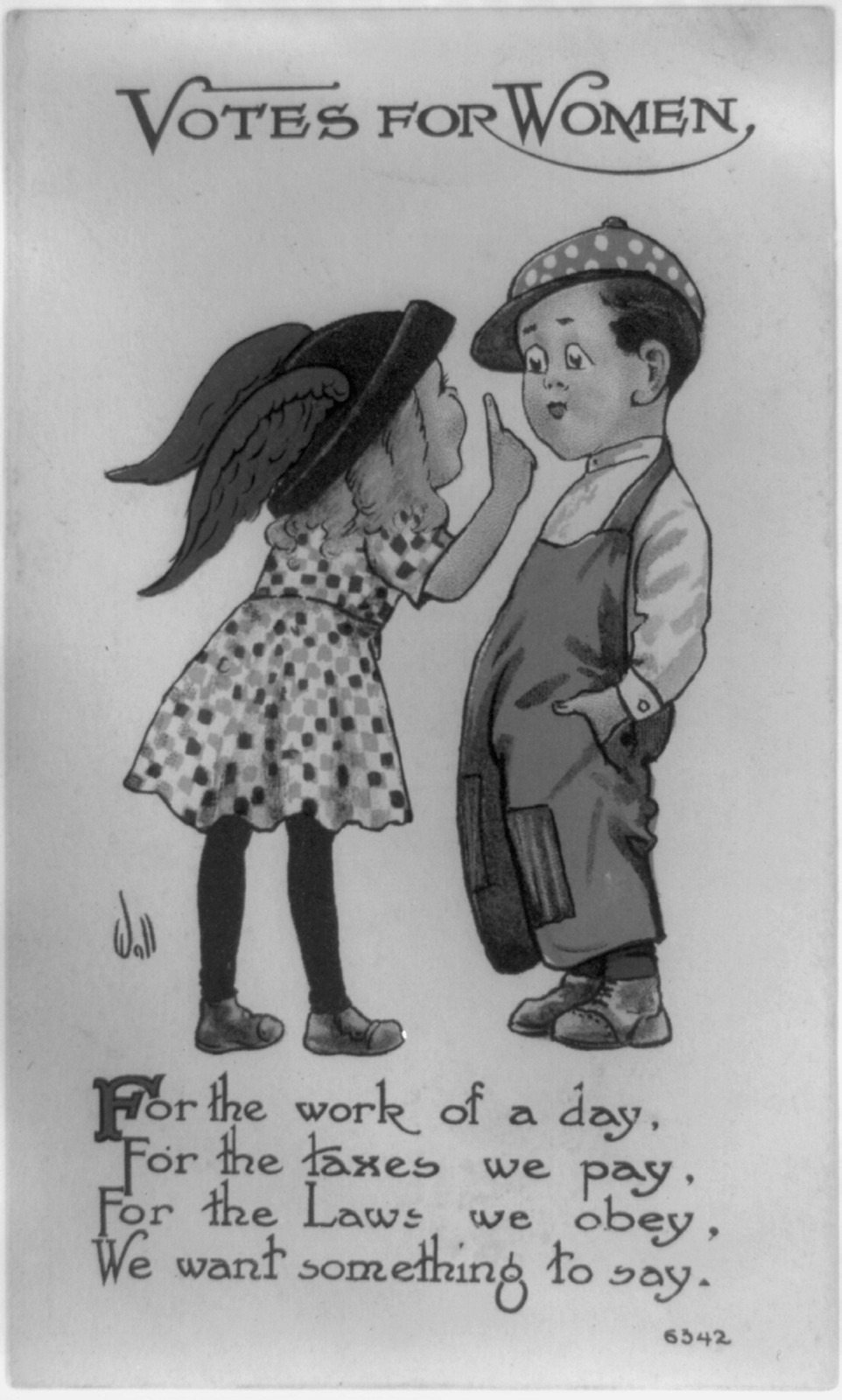 Votes for women, c1913. — vintage postcard