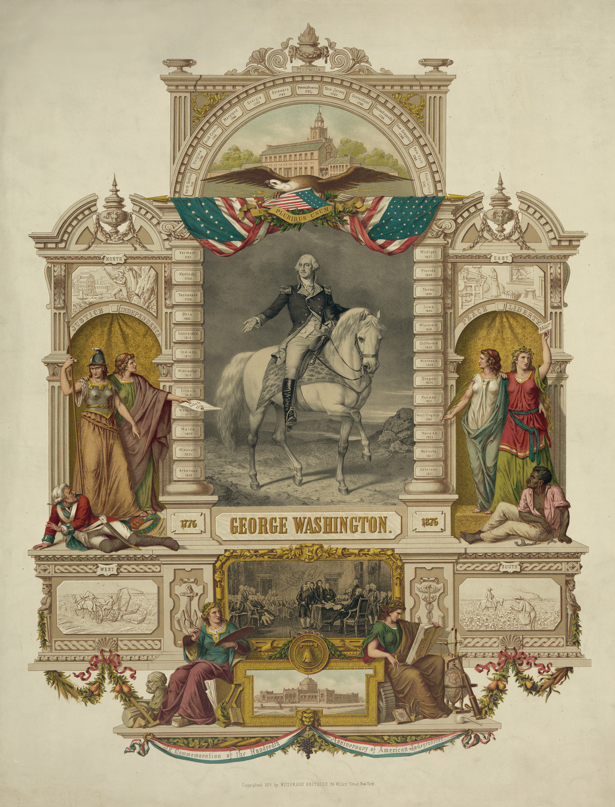 George Washington, c. 1876 — historic print