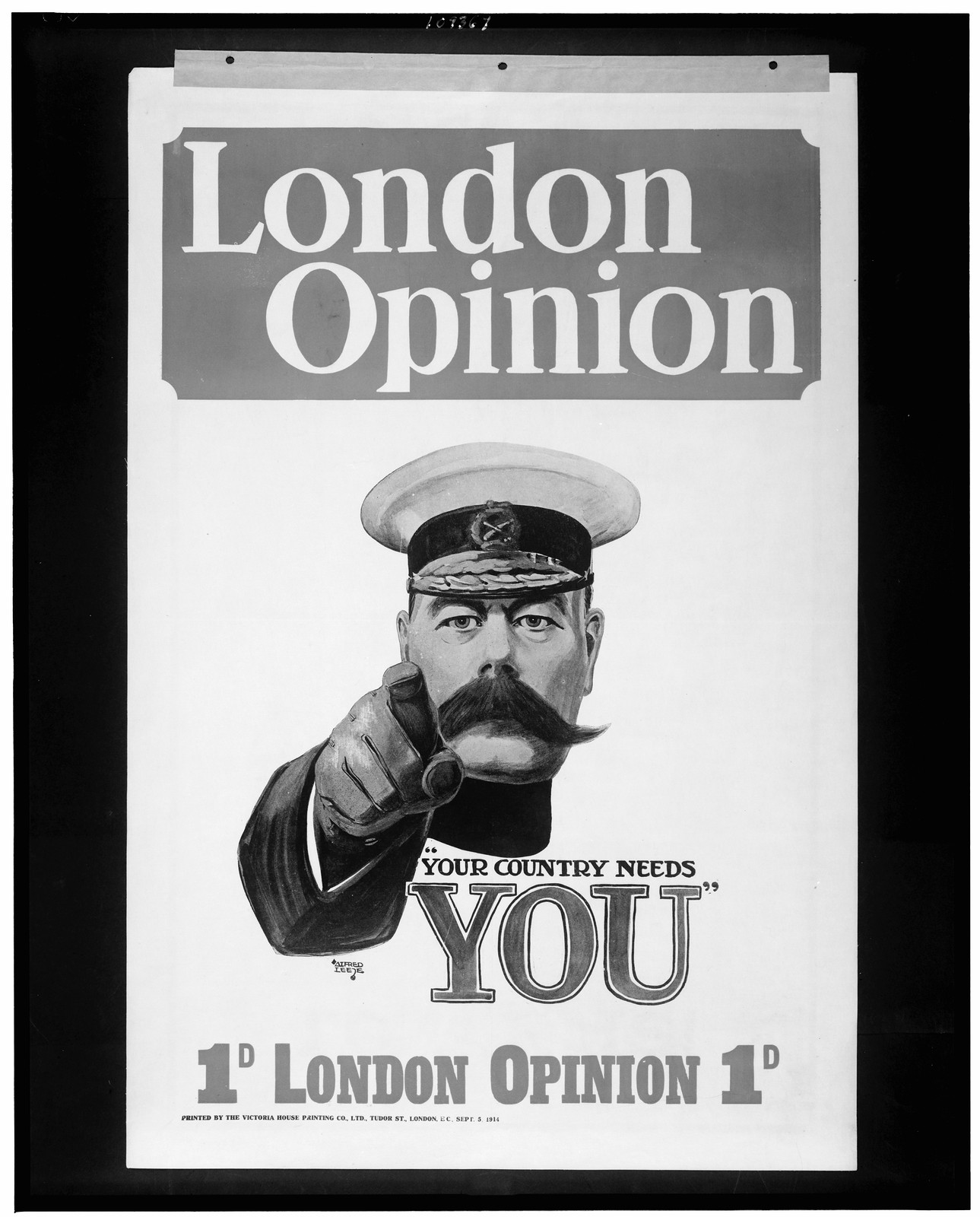 London opinion Your country needs you / Alfred Leete., 1914 — vintage poster
