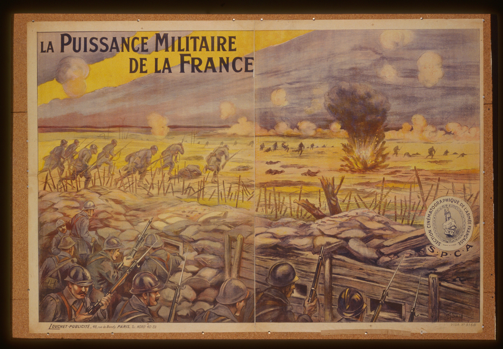 La puissance militaire de la France, 1918 — vintage poster