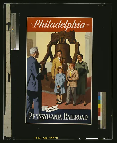 Philadelphia. Go by... Pennsylvania Railroad
