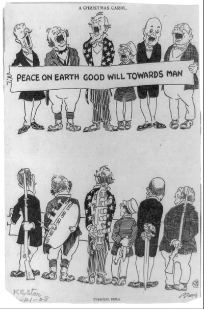 A Christmas carol peace on earth good will towards man / Morris.