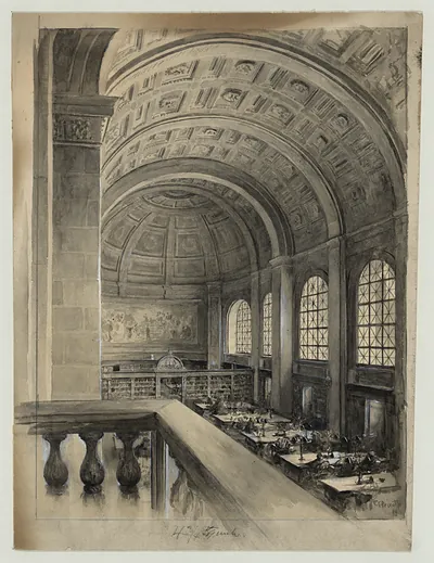 The Reading Room -- Bates Hall (in the Boston Public Library)