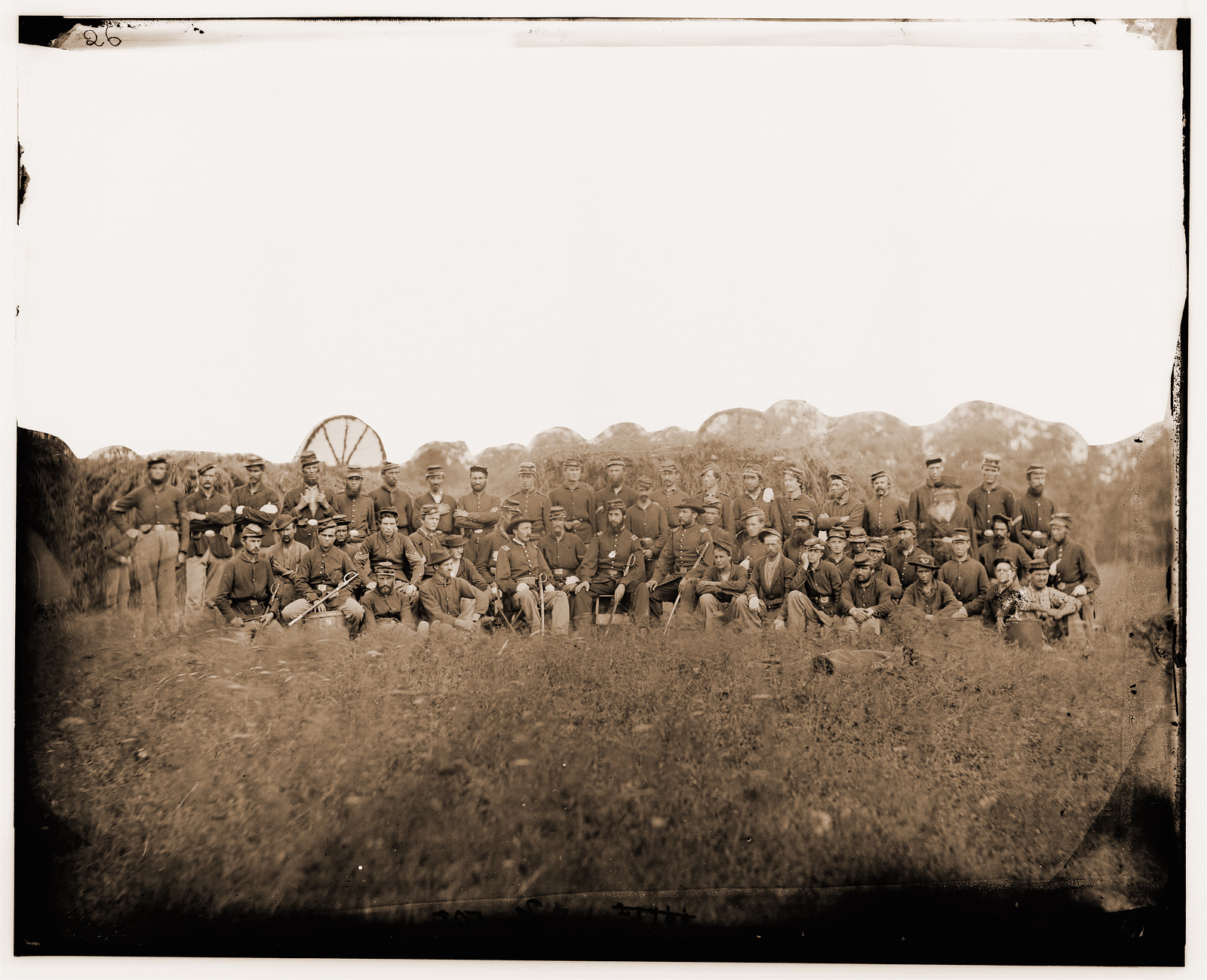 Bealton Virginia. Company K 93rd New York Infantry, 1863 — historic photograph
