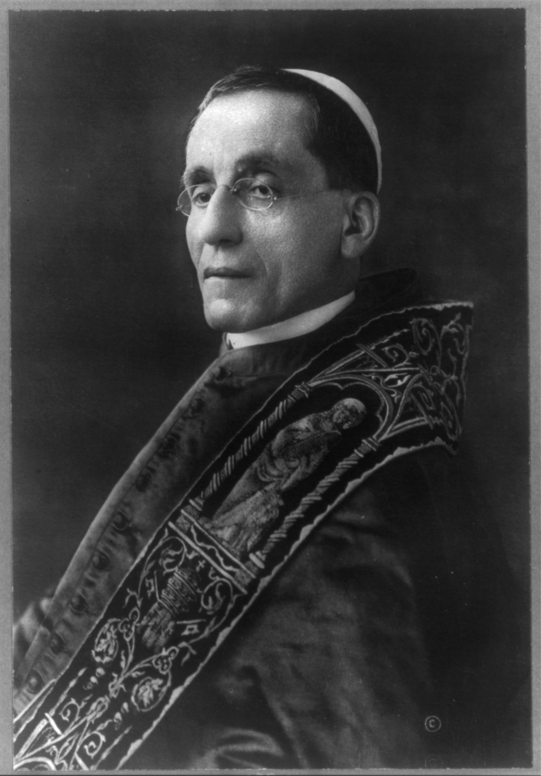 Pope Benedictus XV, 1854-1922 (Giacomo della Chiesa - Pope, 1914-22), c1915. — historic photograph