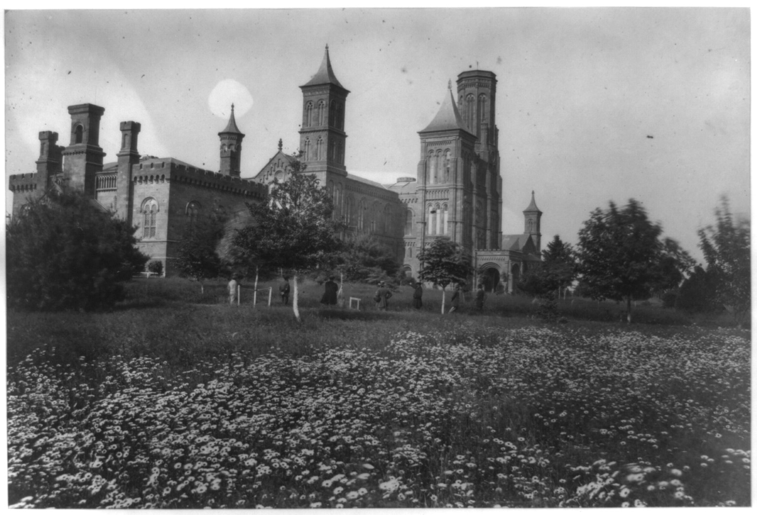 Smithsonian Institute, Washington, D.C., north front, June 1862, 1862 June. — historic photograph