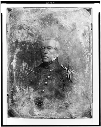 [John M. Washington, head-and-shoulders portrait, three-quarters to the left, in military uniform]