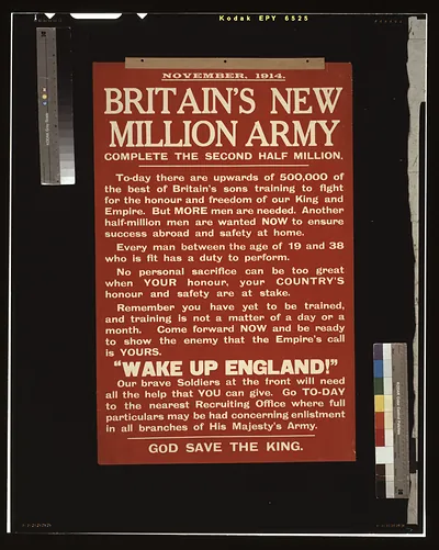 Britain's new million army. Complete the second half million. ...