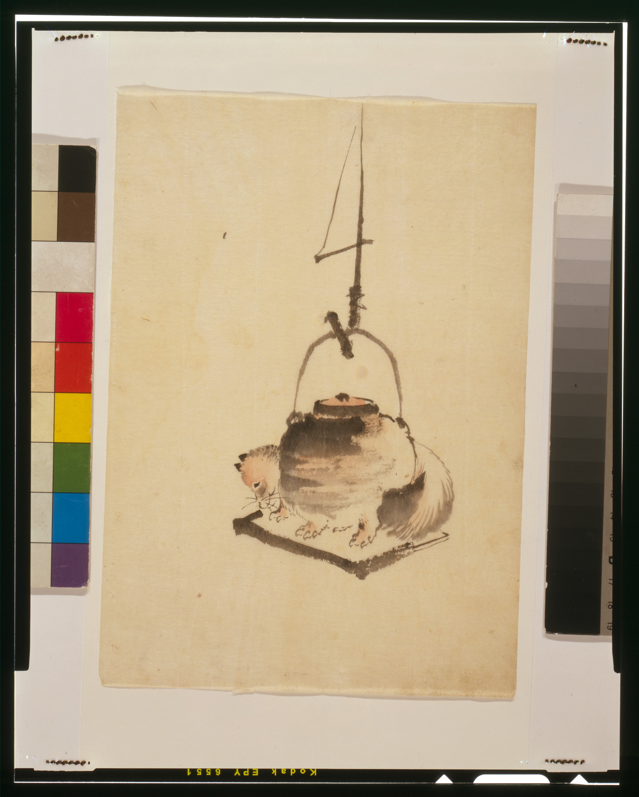 Bunbuku chagama, [between 1830 and 1850] — historic drawing